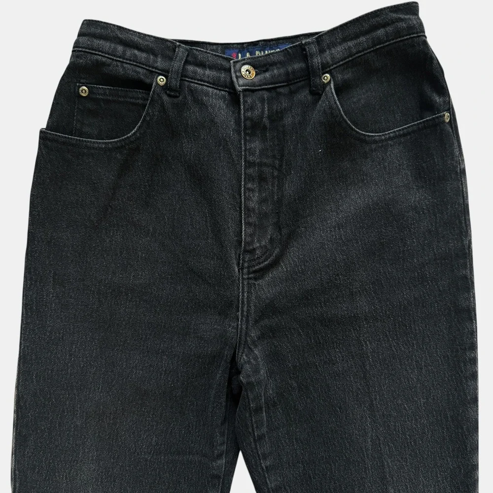VTG L.A. Blues Black High Rise Mom Jeans Vintage 90s‎ Retro Sz 8 28 tapered leg